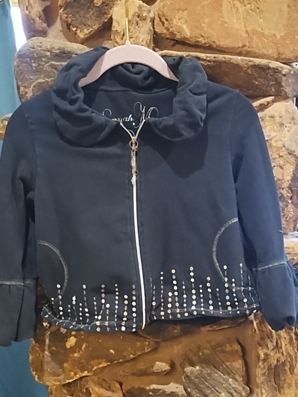 Hannah Montana Zip-Up Jacket with Stud Detail